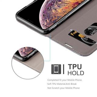 Cadorabo  Housse compatible avec Apple iPhone XS MAX - Coque de protection avec fermeture magnétique, fonction de support et compartiment pour carte 