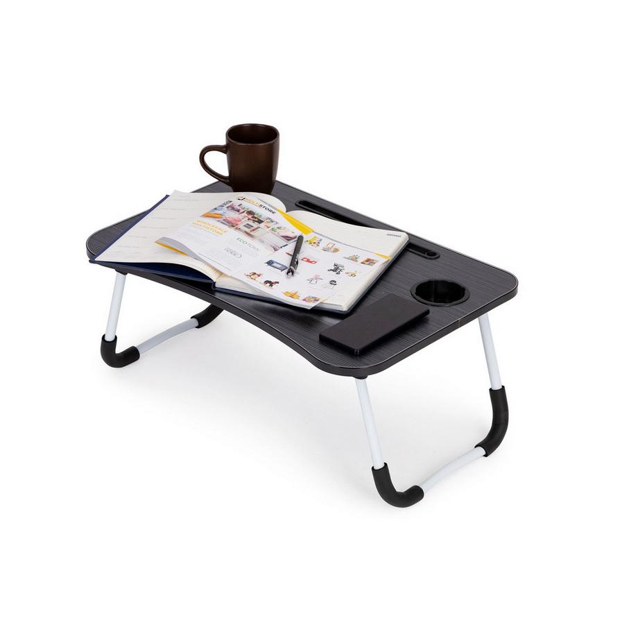 Northix  Laptopständer für Nachttisch 60x40cm - Schwarz 