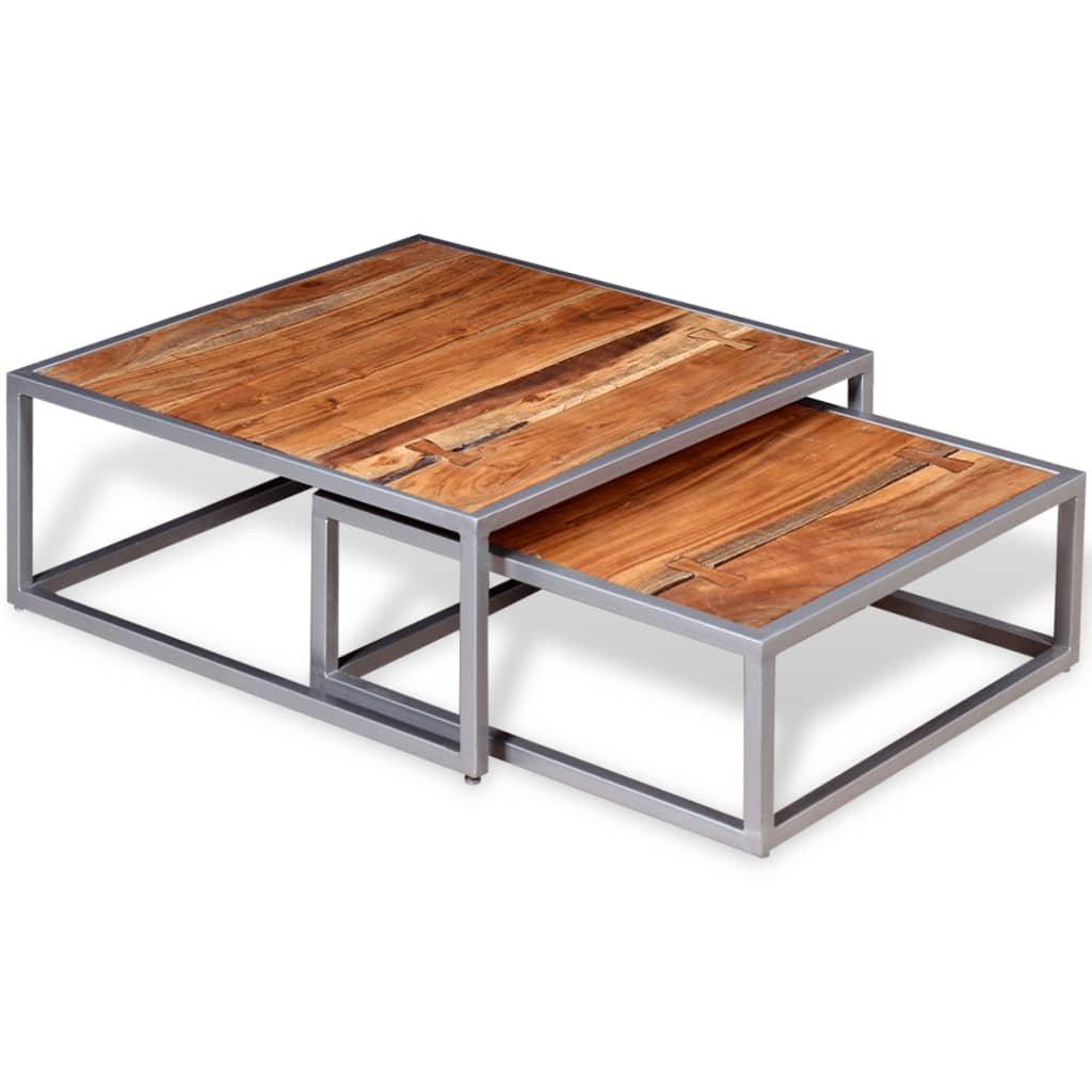 VidaXL Table basse bois d'acacia  