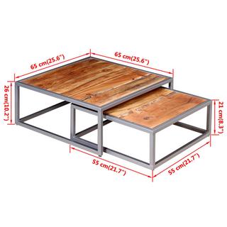 VidaXL Table basse bois d'acacia  