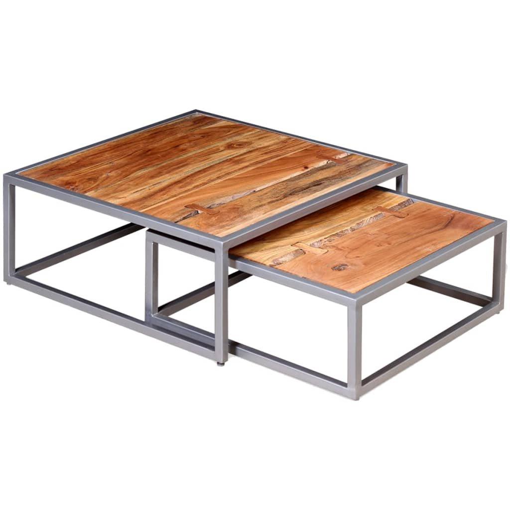 VidaXL Table basse bois d'acacia  