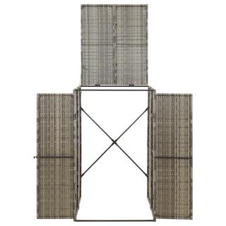 VidaXL copribidone singolo Polirattan  