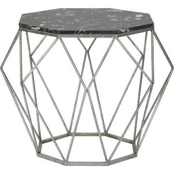 Table d'appoint diamant marbre