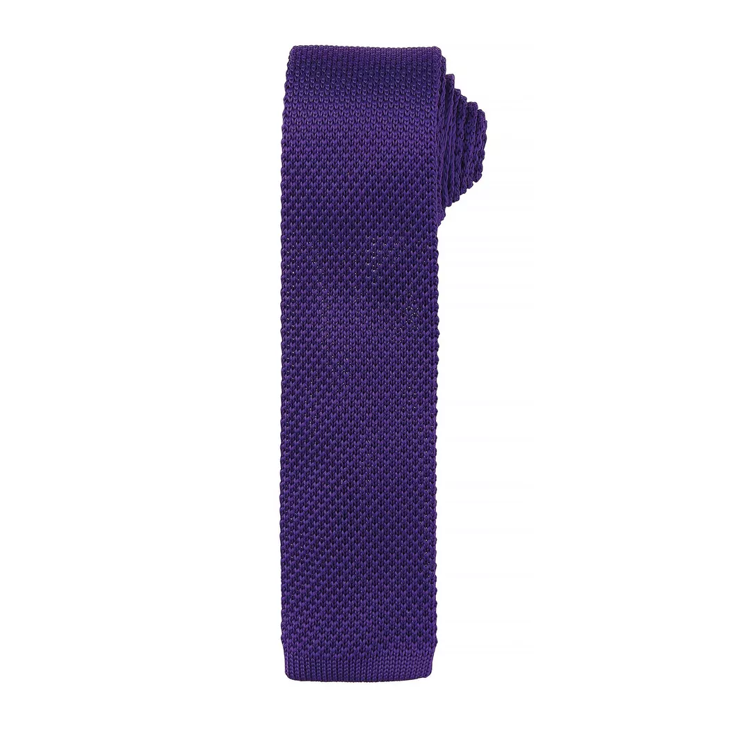 PREMIER - Krawatte mit Strick Muster, für Herren, Lila, One Size