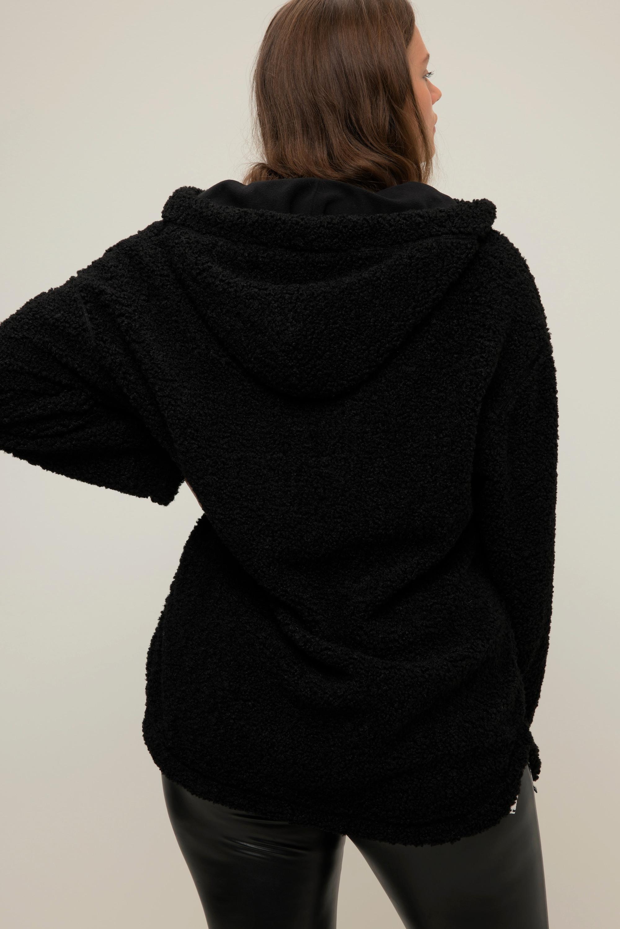 Studio Untold  Teddyfleece-Hoodie, oversized, Kapuze, Langarm 