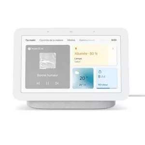 Drahtloser Bluetooth- und Wi-Fi-Smart-Lautsprecher von Google Nest Hub der 2. Generation mit verbundenem Galet-Display