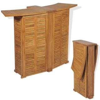 VidaXL set da bar per esterni Teak riciclato  