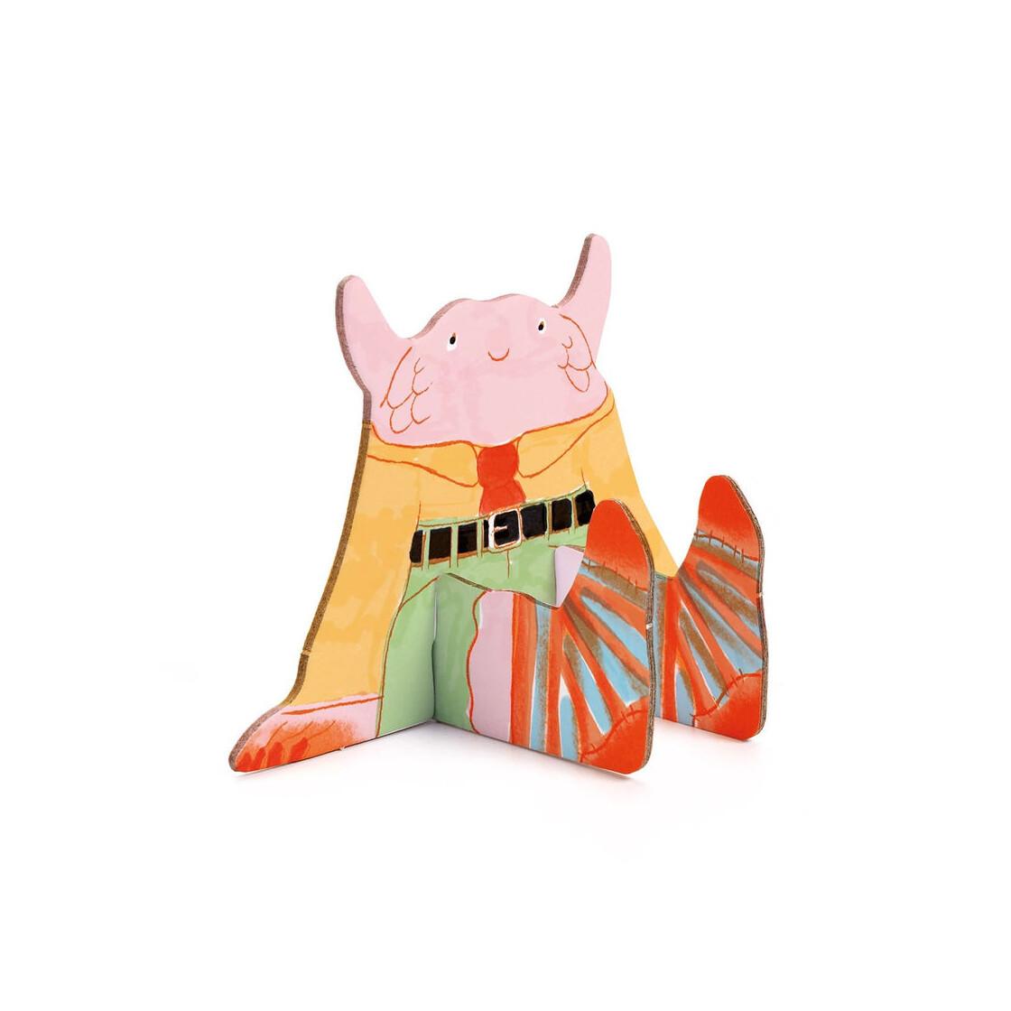 Image of Kreativ 3D Bau- & Malset Monster (13Teile) Multicolor