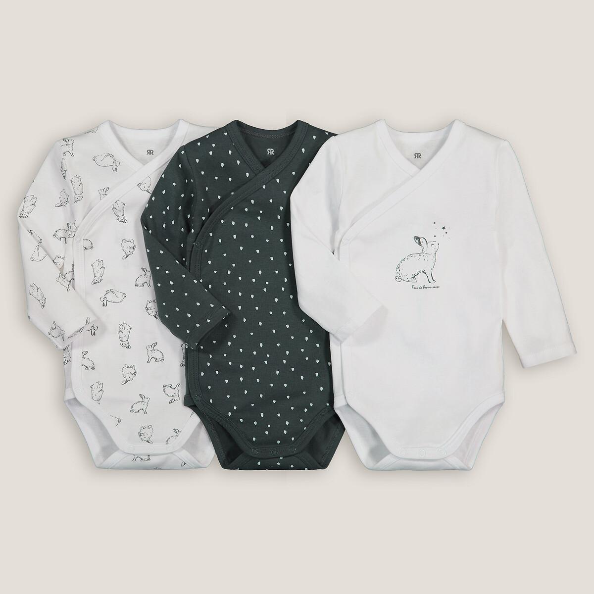 Image of 3er-pack Erstlings-bodys Unisex Weiss 18M