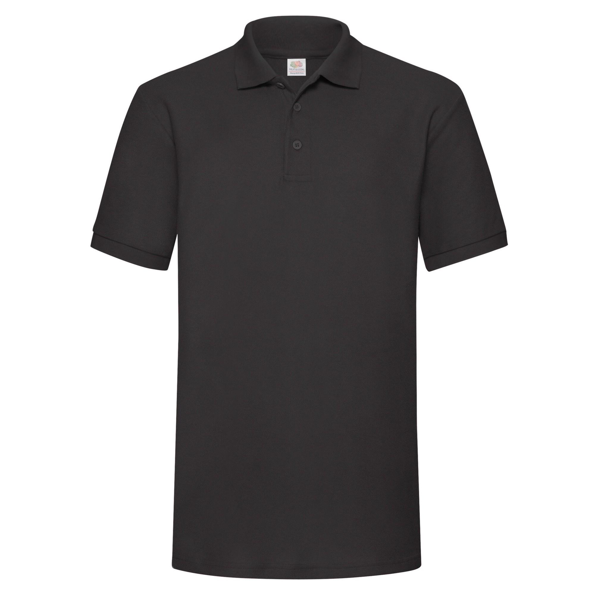 Image of Poloshirt Schwere Qualität Herren Schwarz XXL