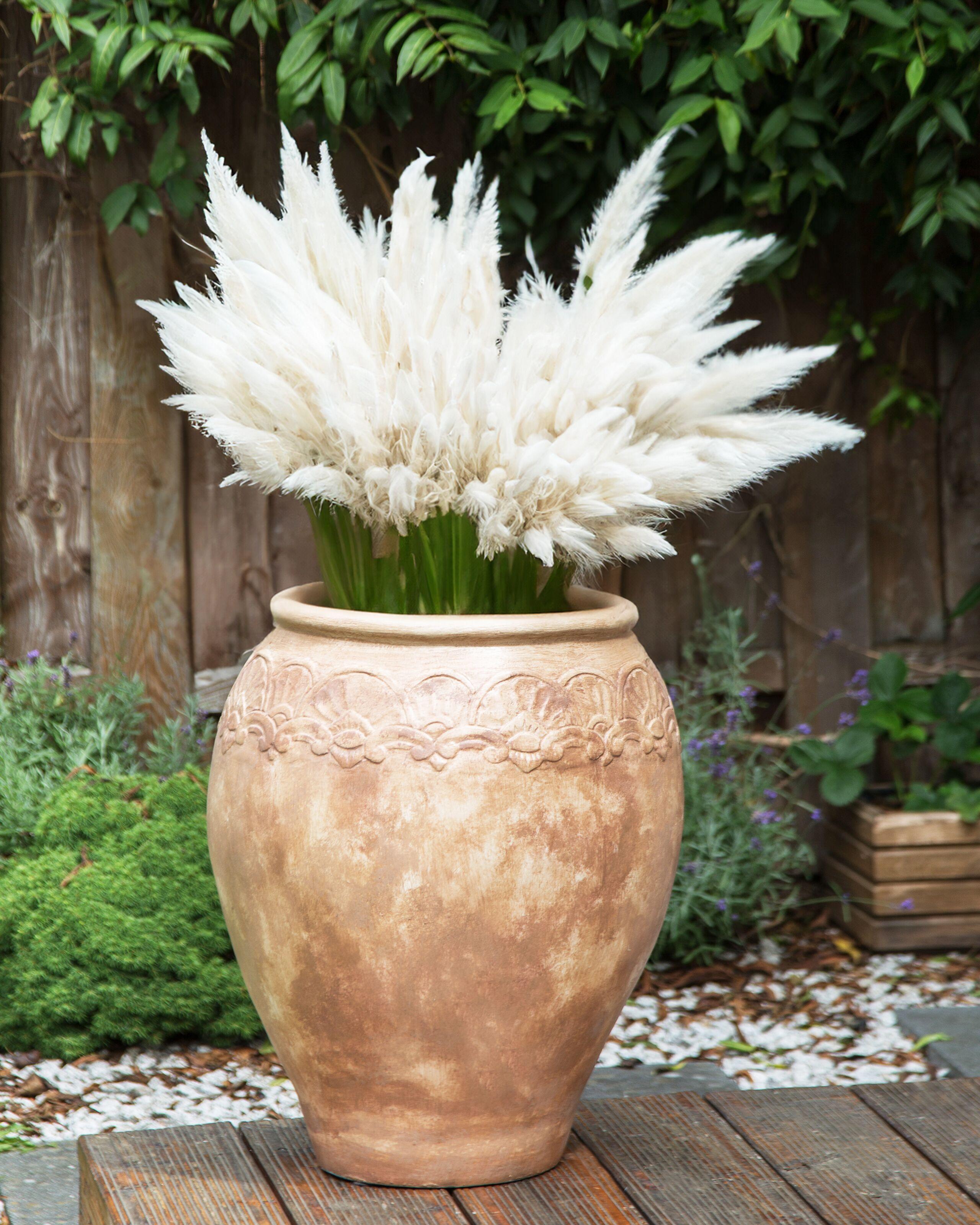 Beliani Blumenkübel aus Terrakotta Klassisch PYRUS  