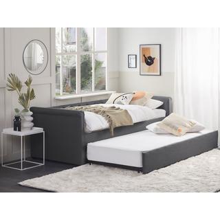 Beliani Letto con rete a doghe en Poliestere Glamour LIBOURNE  