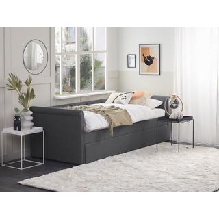 Beliani Letto con rete a doghe en Poliestere Glamour LIBOURNE  