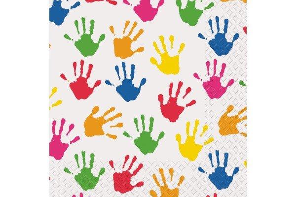 Image of STEWO Servietten 33x33cm 2572942960 Hände 20 Stück STEWO Servietten 33x33cm 2572942960 Hände 20 Stück