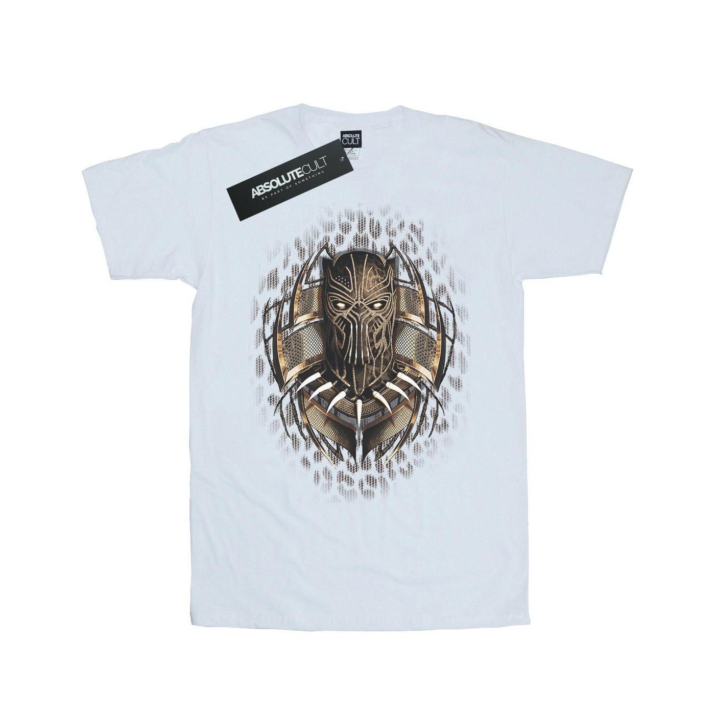 Image of Black Panther Gold Killmonger Tshirt Damen Weiss 3XL