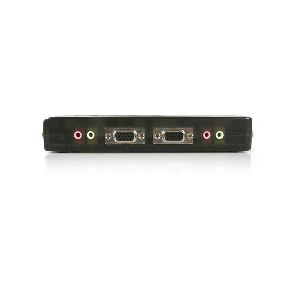 STARTECH  StarTech.com Kit Switch KVM USB con audio e cavi 4 porte, colore nero 