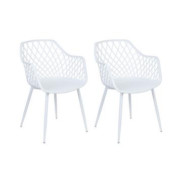 Lot de 2 chaises en Matière synthétique Moderne NASHUA II