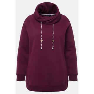 Ulla Popken  Sweatshirt, weiter Stehkragen, Taschen, Raglan-Langarm 