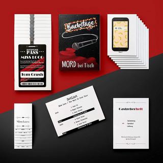 Mord bei Tisch  Krimidinner für Zuhause - Der Backstage Fall 