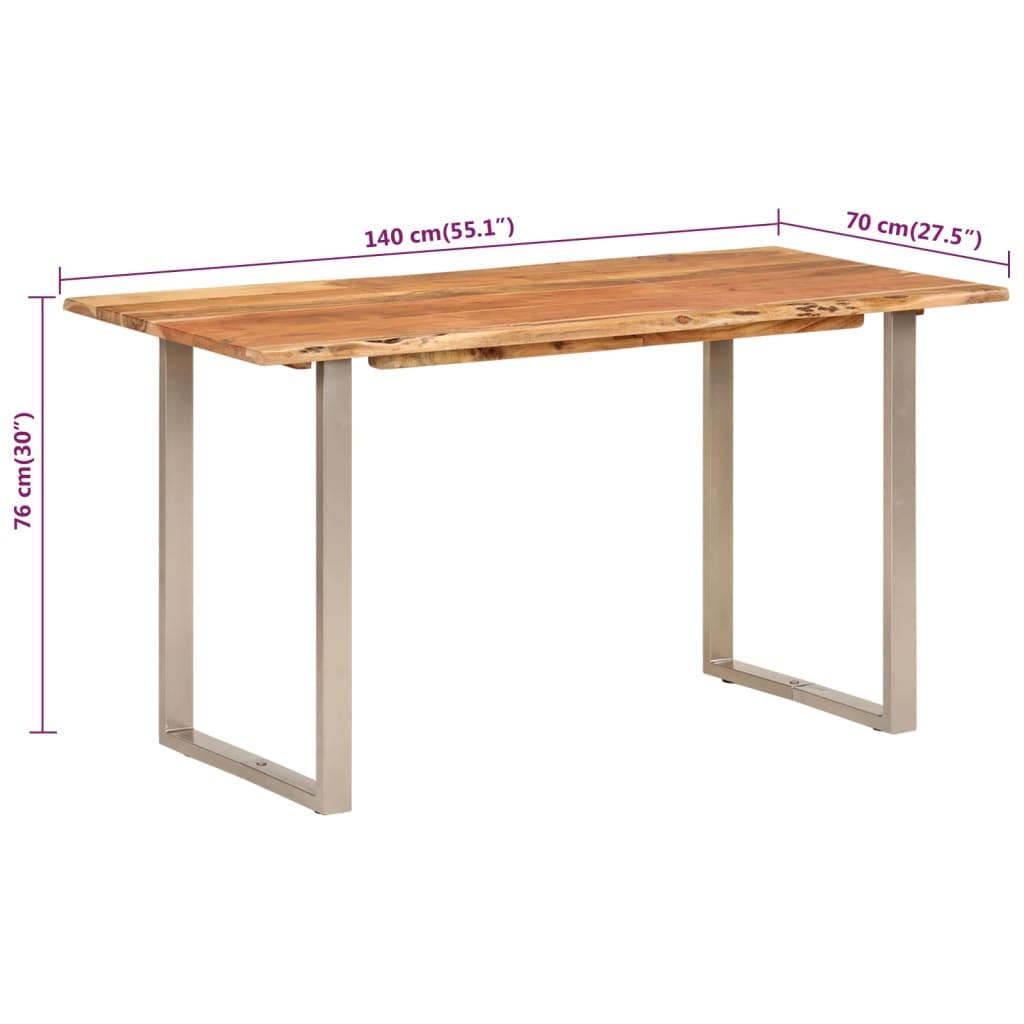 VidaXL Table à manger bois d'acacia  