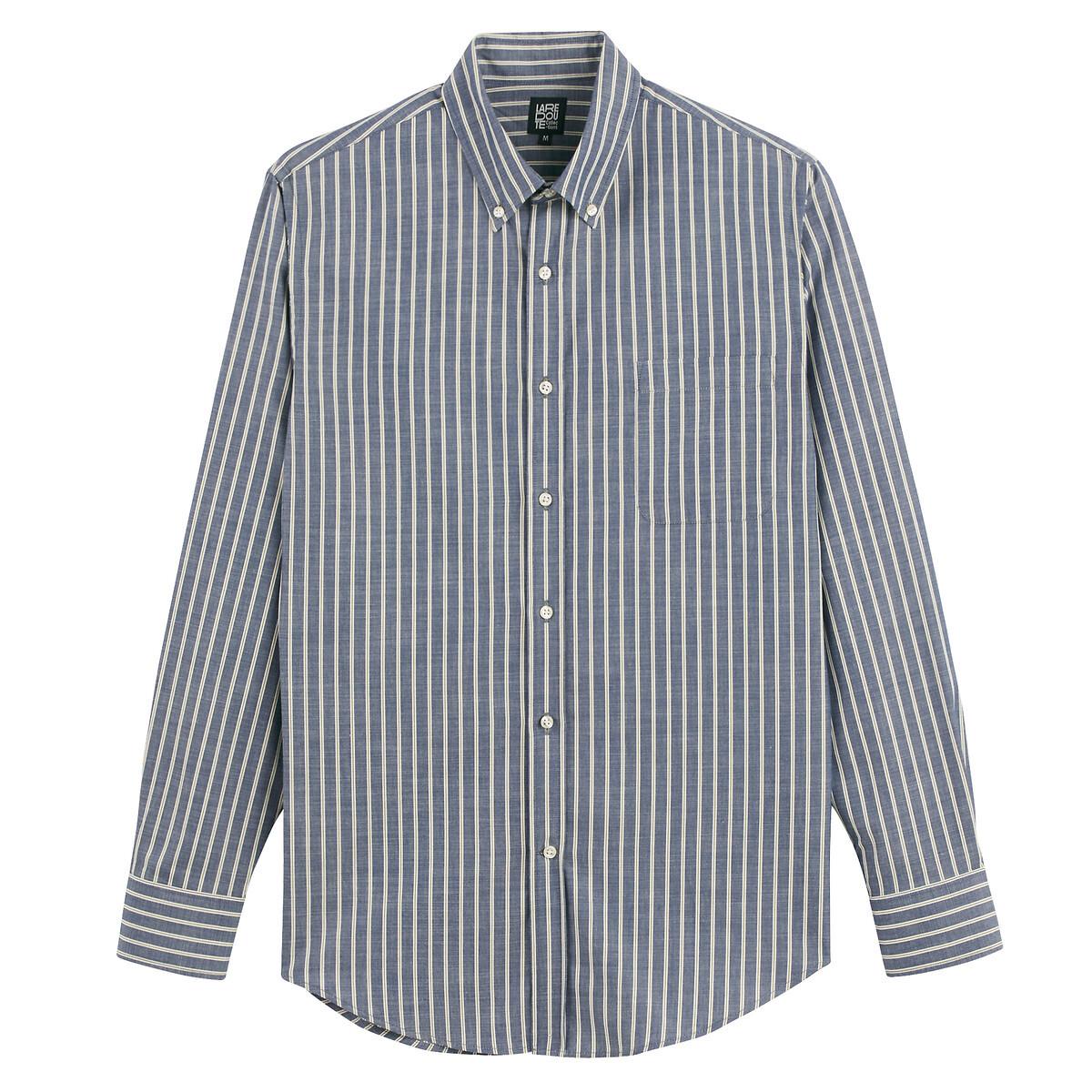 La Redoute Collections  Gestreiftes Hemd mit Button-Down-Kragen 