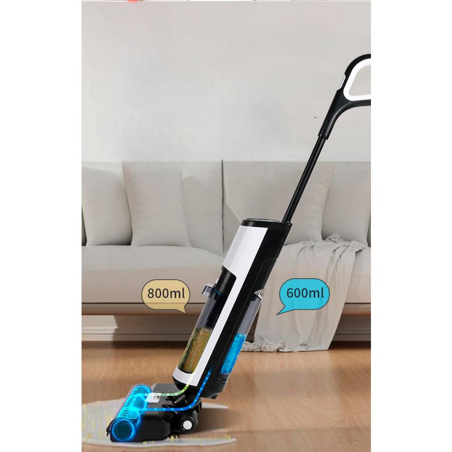 Blue Chilli Aspirapolvere senza fili per pulizia umida e secca con auto-pulizia, guida vocale e stazione di ricarica al grafene  