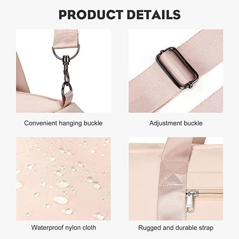 Only-bags.store Sac de sport Duffel Bag avec compartiment humide et compartiment à chaussures Léger Imperméable  