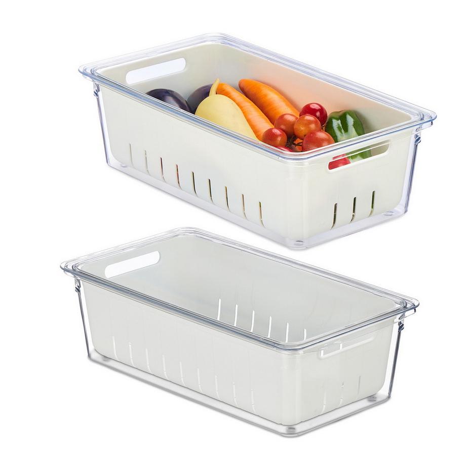 Organisateur de réfrigérateur avec panier
