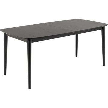 Table à manger rétro noire 180-219x90