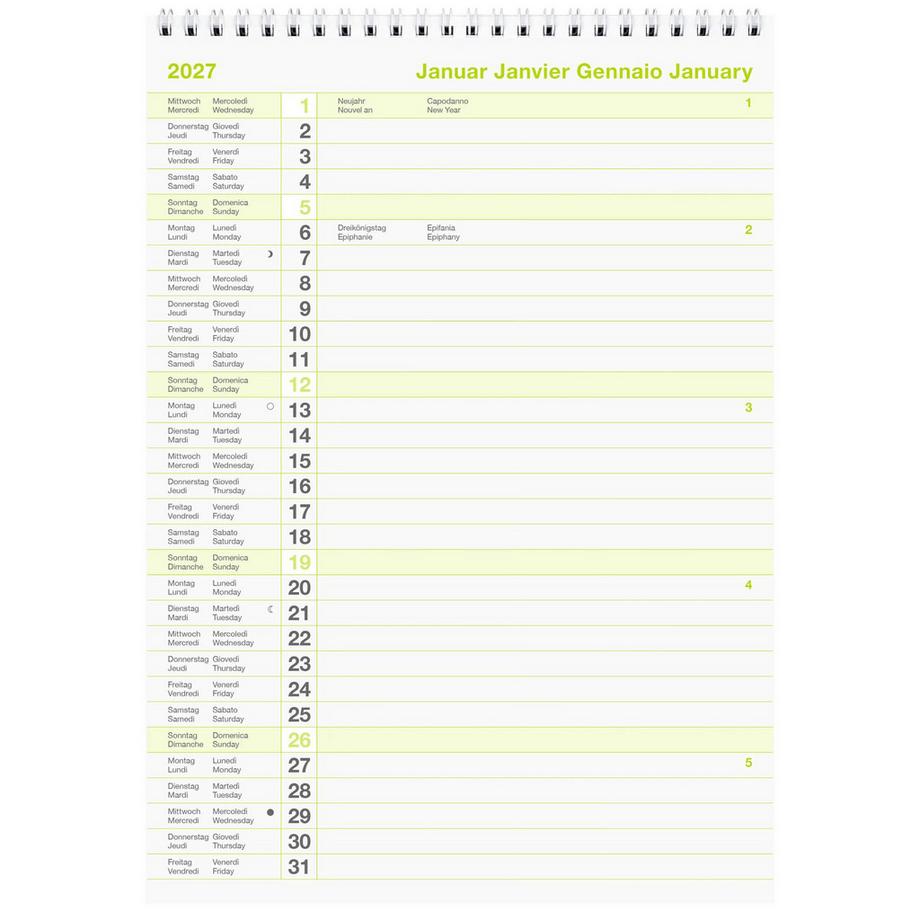 Biella Monatskalender Block 11  