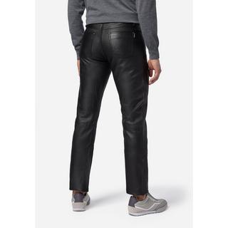 RICANO  Pantalon en cuir pour hommes No. 3 TR Jeans, dans un style classique à 5 poches, taille normale. 