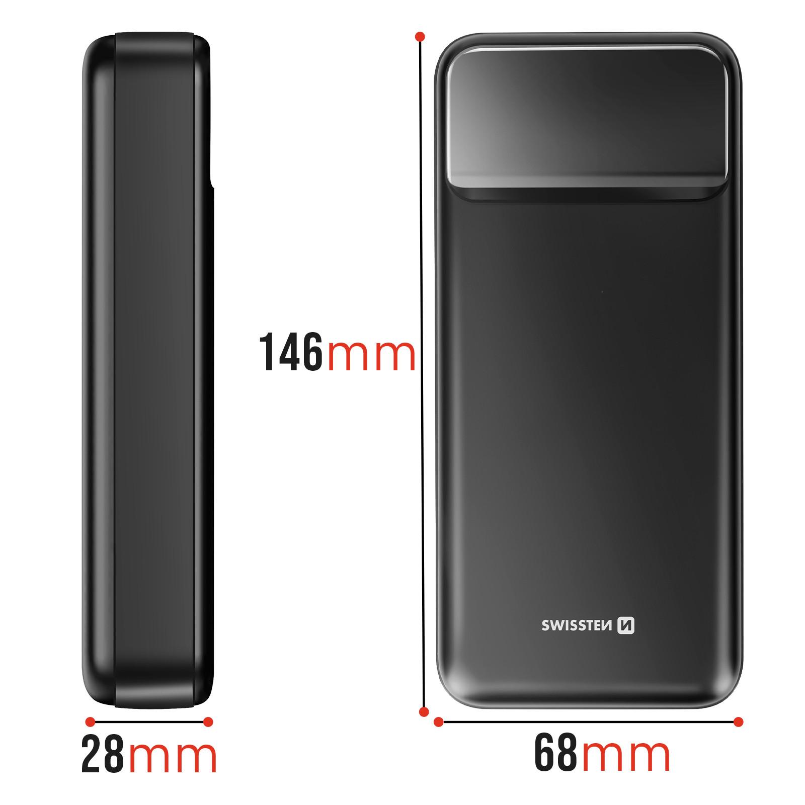 SWISSTEN  Powerbank 20000mAh Swissten Schwarz 
