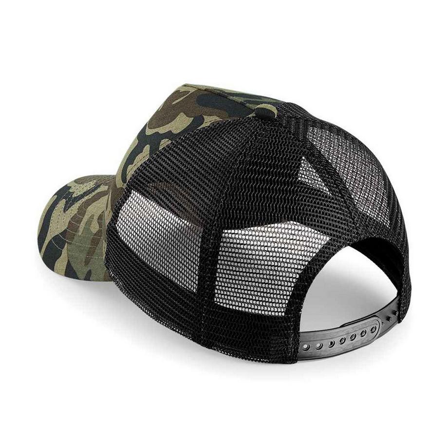 Beechfield Camo Trucker Snapback Cap  