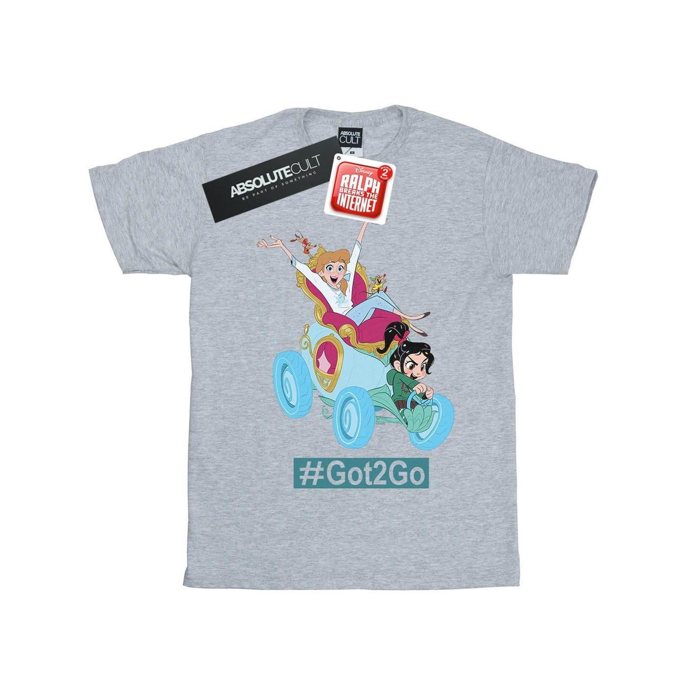 Image of Wreck It Ralph Cinderella And Vanellope Tshirt Jungen Grau 152-158