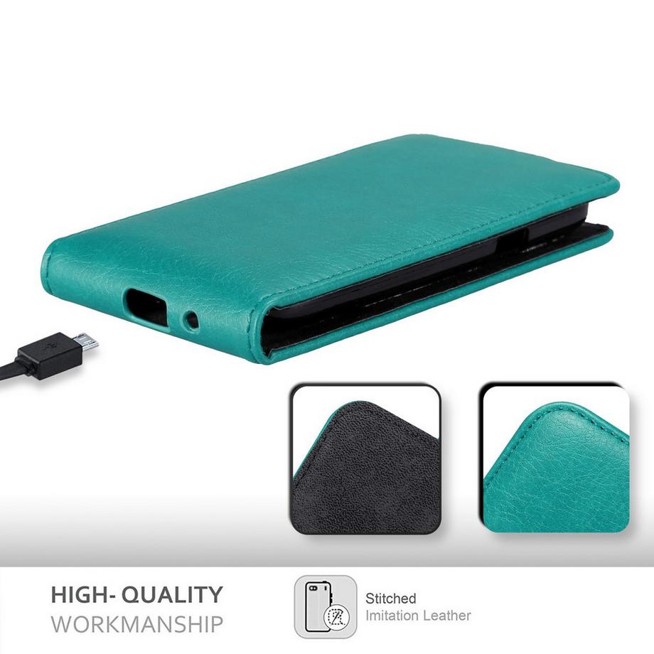 Cadorabo  Hülle für Samsung Galaxy S4 MINI mit Magnetverschluss 