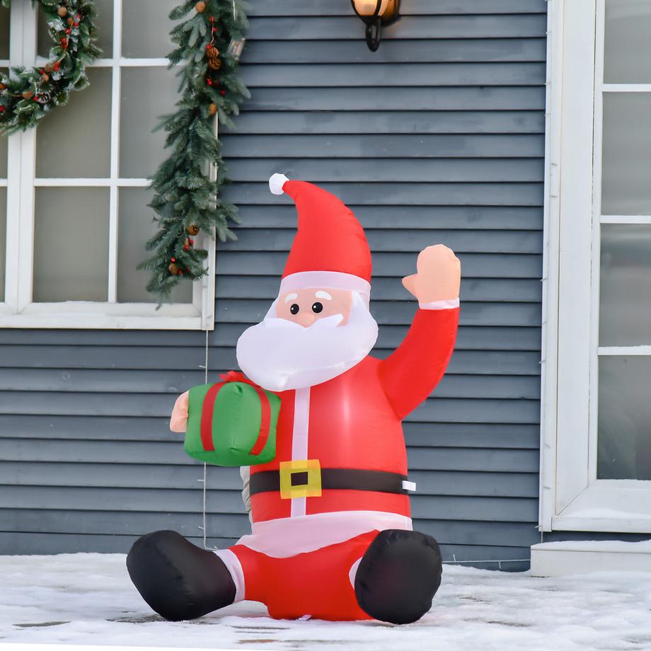 HOMCOM Aufblasbarer Weihnachtsmann  