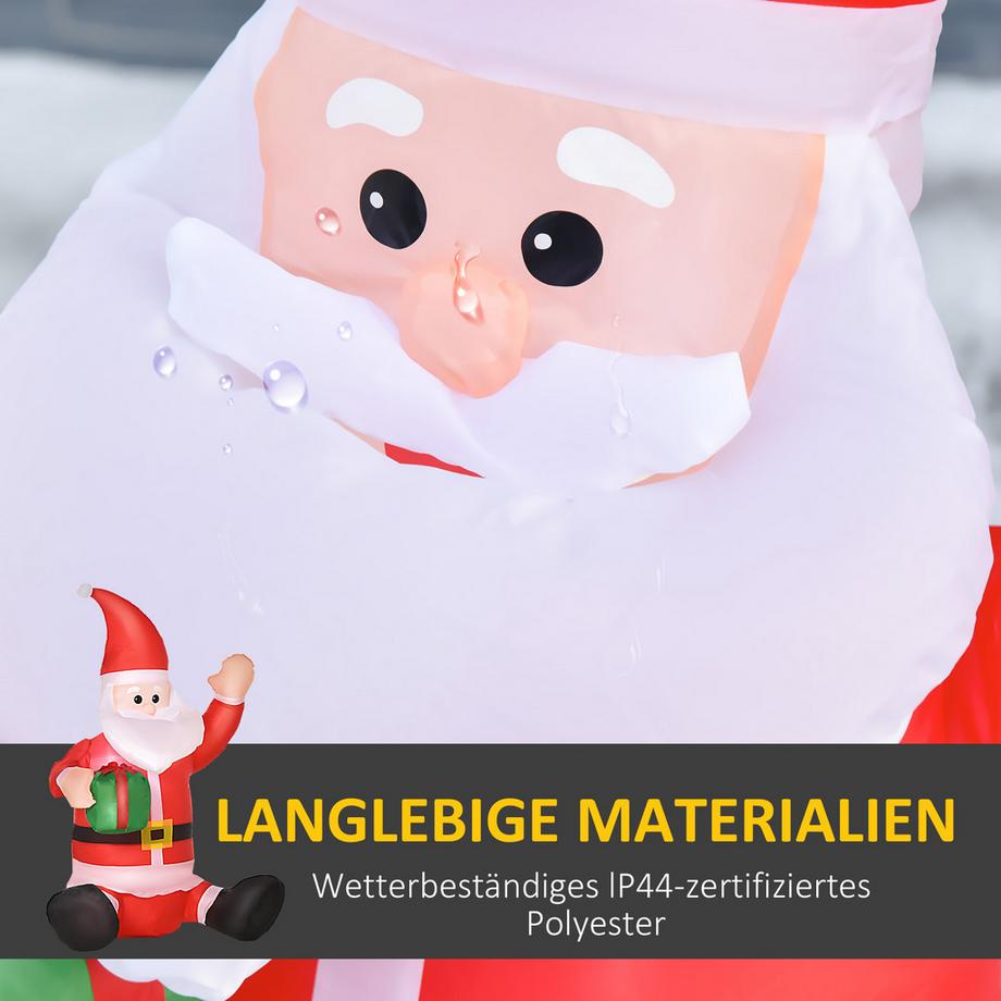 HOMCOM Aufblasbarer Weihnachtsmann  