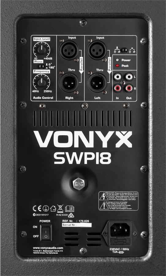 Vonyx  SWP18 Aktiv PA Subwoofer 18 1200W 