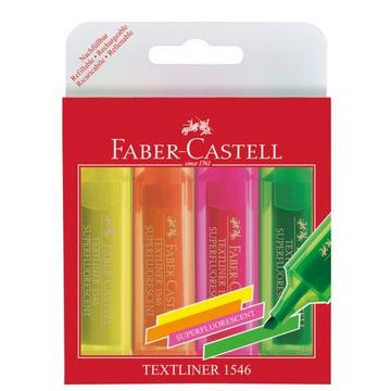 FABER-CASTELL Textliner  4er Etui superfluorescent