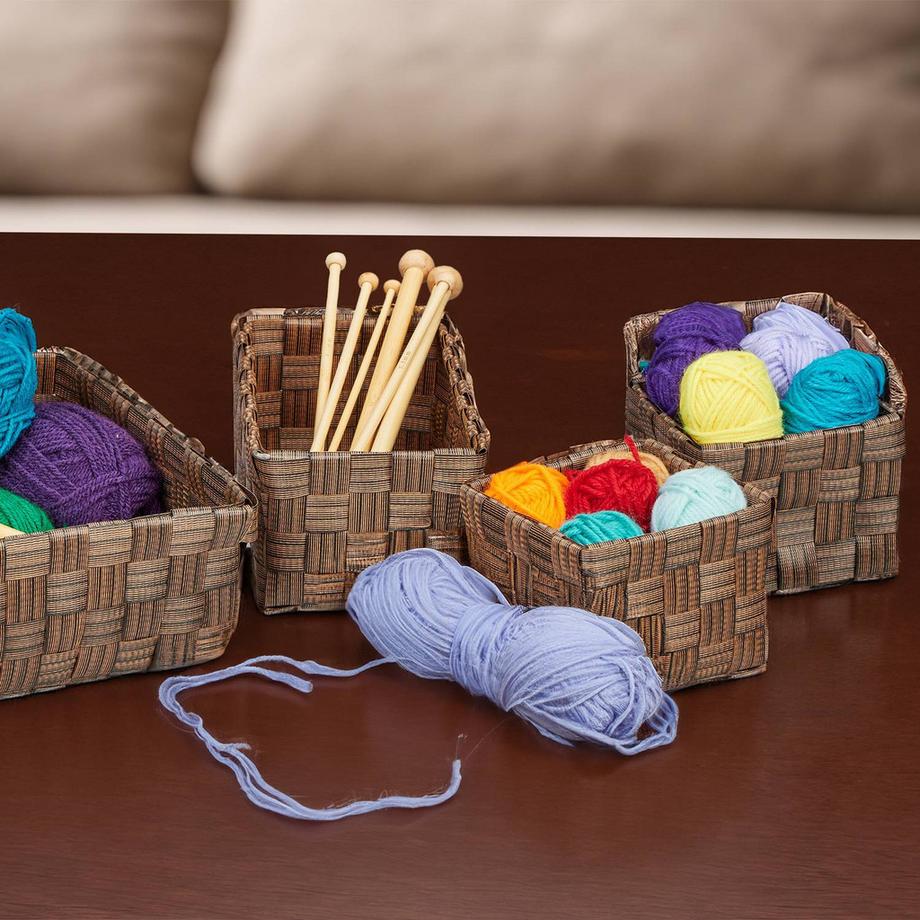 B2X Ensemble de 4 paniers de rangement  