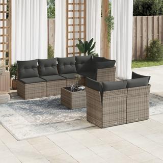 VidaXL set divano da giardino Polirattan  