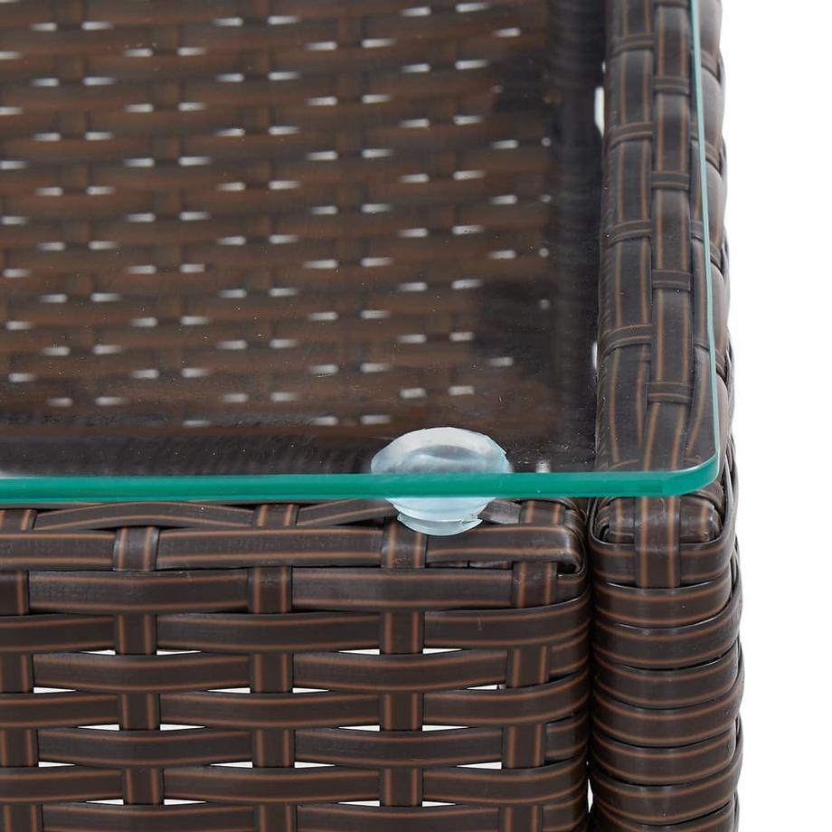 VidaXL Couchtisch poly-rattan  