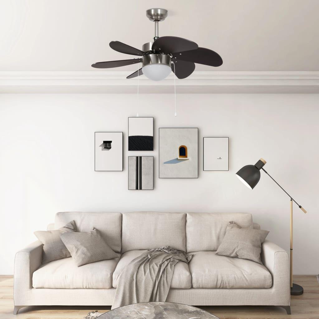 VidaXL Deckenventilator chrom  