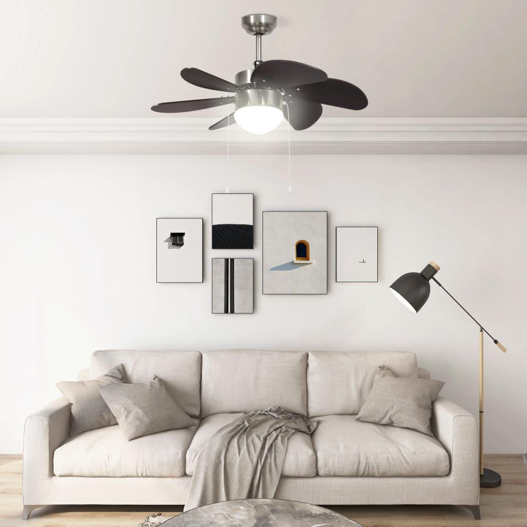 VidaXL Deckenventilator chrom  