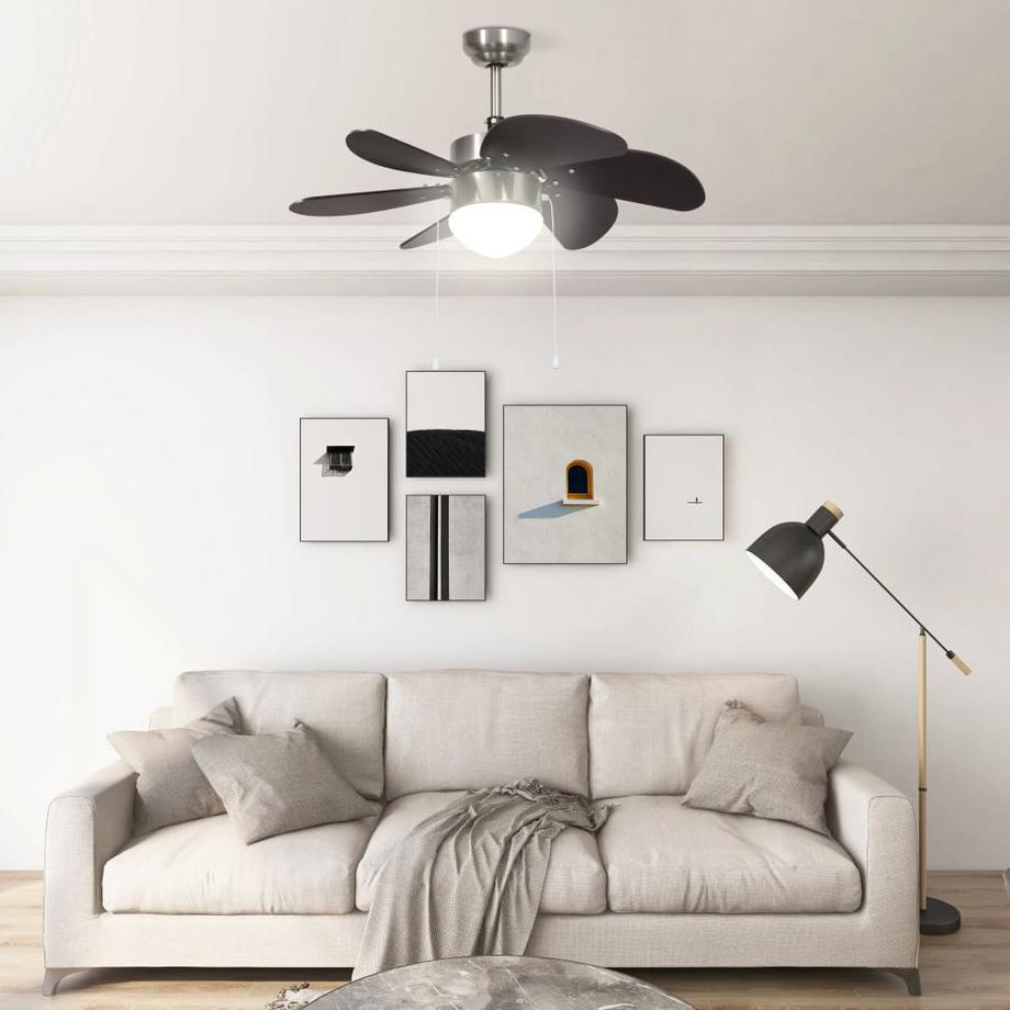 VidaXL ventilatore da soffitto Cromo  