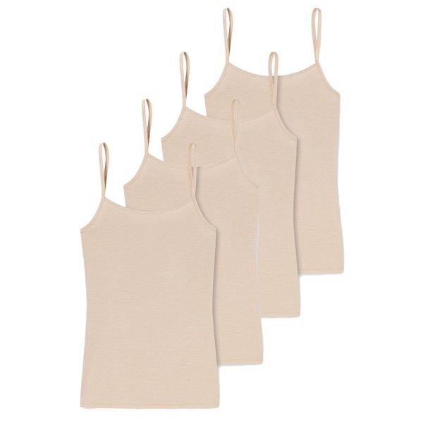 Image of 4er Pack Modal Essentials - Spaghettitop Damen Nude XL