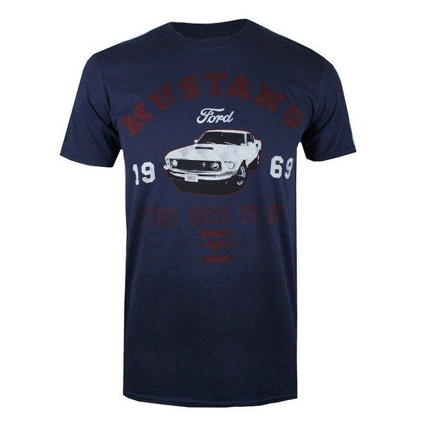 Image of Mustang The Boss Is In Tshirt Herren Marine XXL