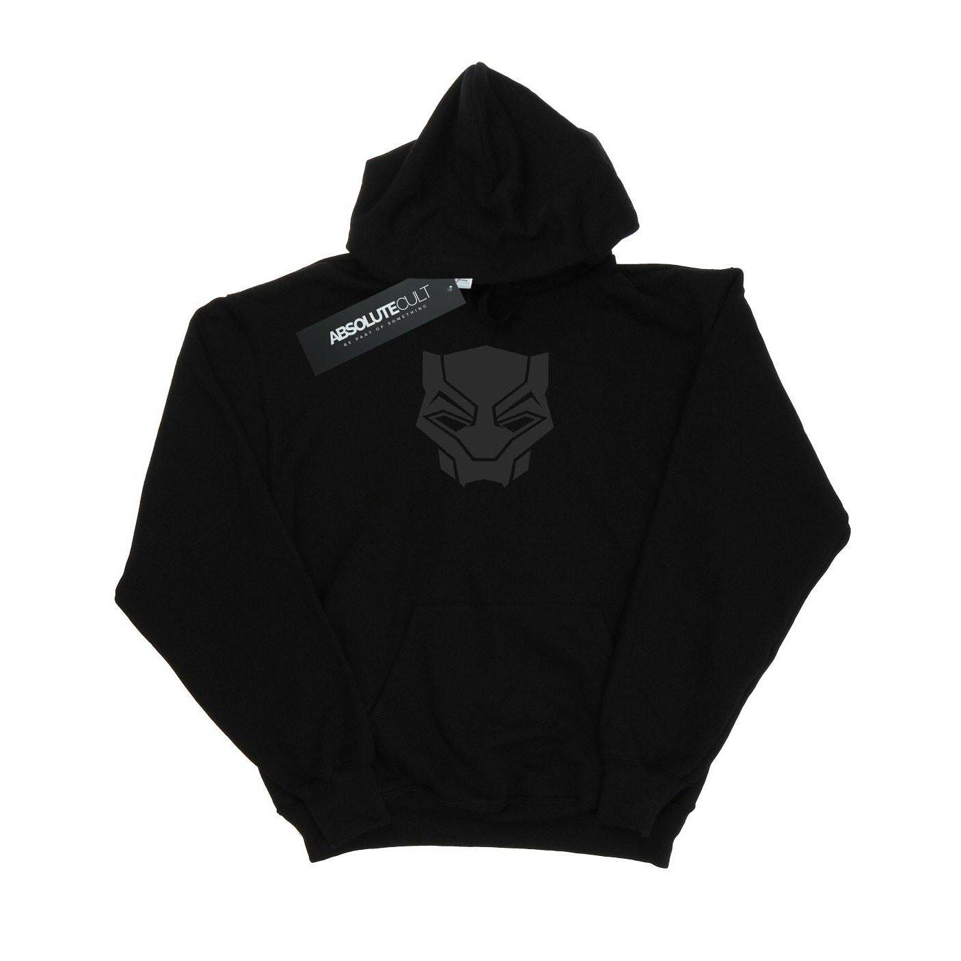 Image of Black Panther Black On Black Kapuzenpullover Damen Schwarz L