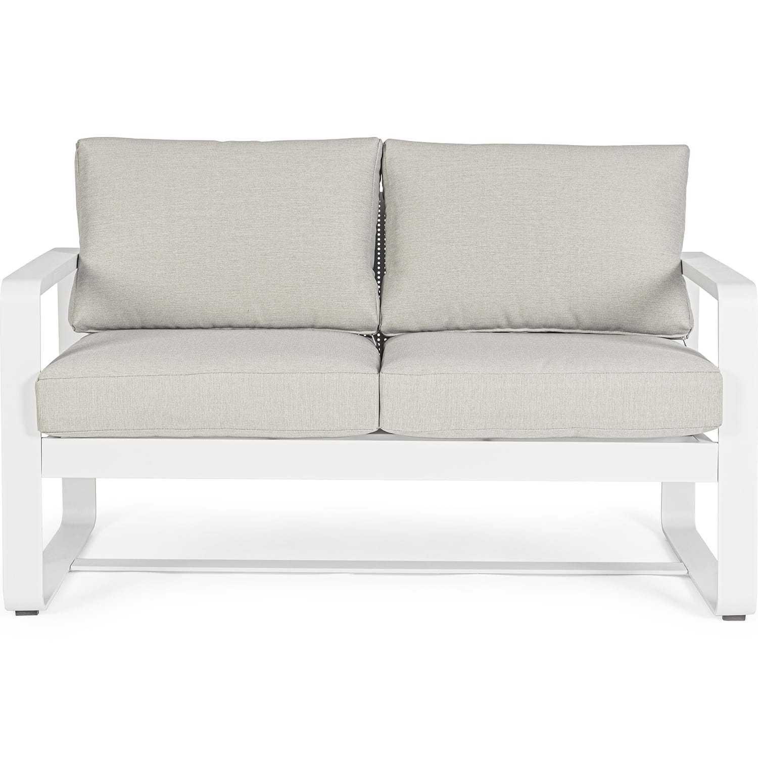 Image of Garten 2er-sofa merrigan mit kissen weiss Garten 2er-sofa merrigan mit kissen weiss