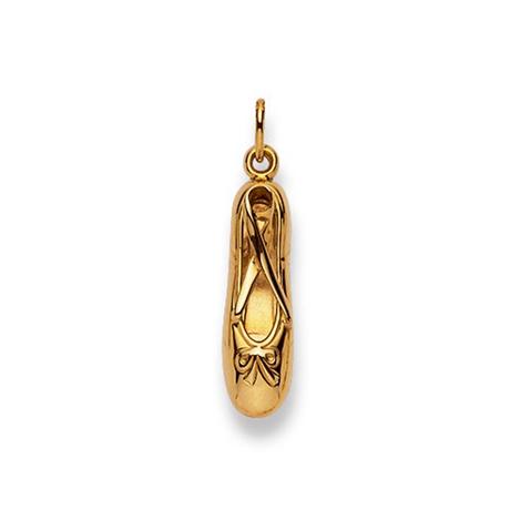 MUAU Schmuck  Pendentif ballet or jaune 750, 26x6mm 